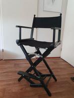 Regisseursstoel Make-up stoel, Huis en Inrichting, Stoelen, Ophalen, Hout, Gebruikt, Zwart