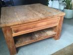 Salontafel teakhout, Gebruikt, 50 tot 100 cm, Minder dan 50 cm, Vierkant