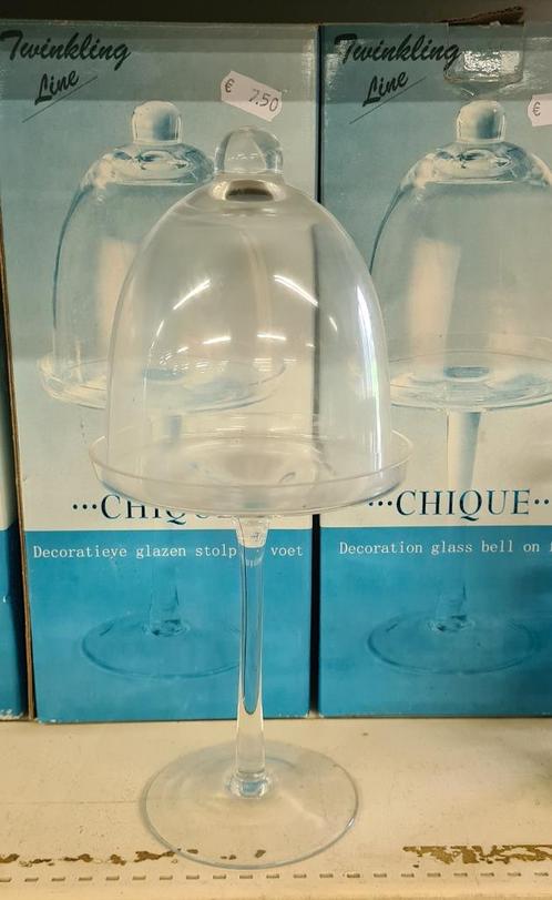 Nieuwe Glazen Stolp, Huis en Inrichting, Woonaccessoires | Stolpen, Nieuw, Ophalen of Verzenden