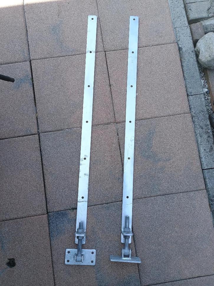 6 Duimhengen/poortscharnieren zwaar, Doe-het-zelf en Verbouw, Hang- en Sluitwerk, Nieuw, Scharnier, IJzer, Ophalen