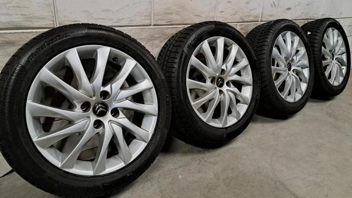 Winterbanden C4 Picasso 3008 5008 2008 215/50/17 top velgen!, Auto-onderdelen, Banden en Velgen, Banden en Velgen, Winterbanden