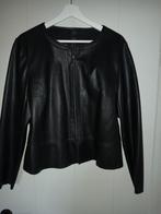 Leren jasje zwart, Kleding | Dames, Ophalen of Verzenden, Zo goed als nieuw, Maat 38/40 (M), Zwart