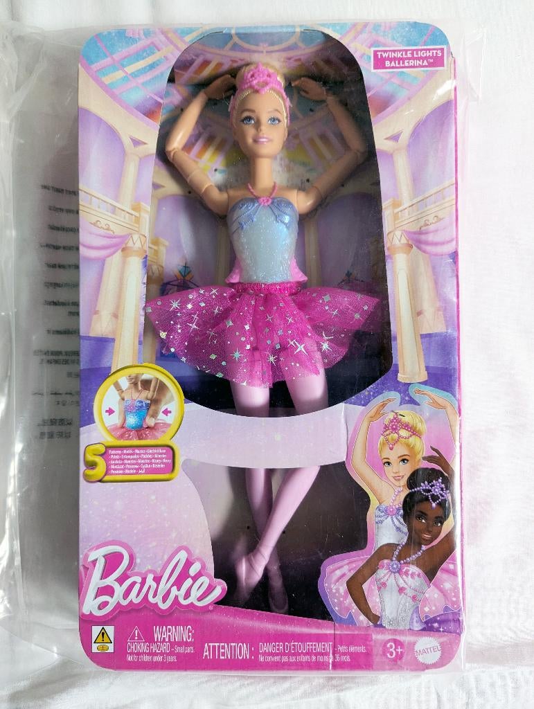 Barbie Dreamtopia Twinkle Lights Ballerina, Kinderen en Baby's, Speelgoed | Poppen, Ophalen of Verzenden, Nieuw, Barbie