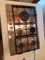 Gaskookplaat - RVS - 5 pits, Ophalen, Gebruikt, Minder dan 85 cm, Inbouw