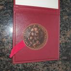 Bronzen gedenk penning, Postzegels en Munten, Penningen en Medailles, Brons, Buitenland, Verzenden