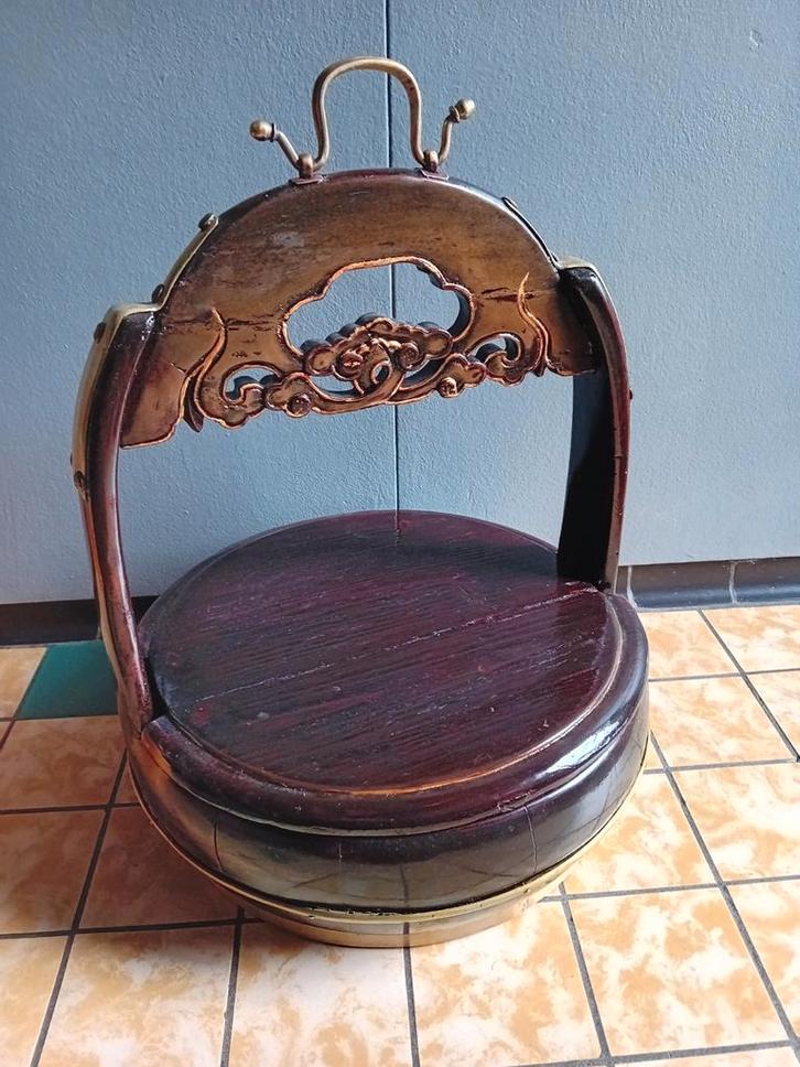 Antieke Indische voedselmand, Antiek en Kunst, Curiosa en Brocante, Ophalen of Verzenden