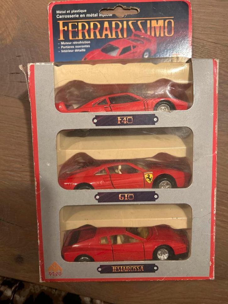 Modelauto Ferrari Set - F40, GTO, Testarossa, Hobby en Vrije tijd, Modelauto's | 1:18, Zo goed als nieuw, Auto, Overige merken