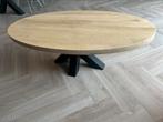Salontafel ovaal eikenhout 120 x 65 x 5.5, Huis en Inrichting, Tafels | Salontafels, Ophalen, 100 tot 150 cm, Eikenhout, 50 tot 100 cm