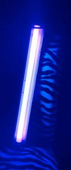 Vintage blacklight lamp met armatuur, Ophalen, Zo goed als nieuw