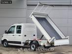 Volkswagen Crafter 140pk Kipper Dubbel Cabine Trekhaak Airco, Auto's, Stof, Gebruikt, Euro 6, 4 cilinders