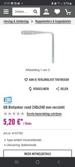 Balk anker rond 240x240 mm verzinkt, Ophalen, Zo goed als nieuw, 250 mm of meer, Overige typen