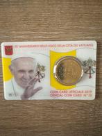 Vaticaan 2019 50 Eurocent Officiële Coin Card N10, Ophalen of Verzenden, Overige landen, Losse munt