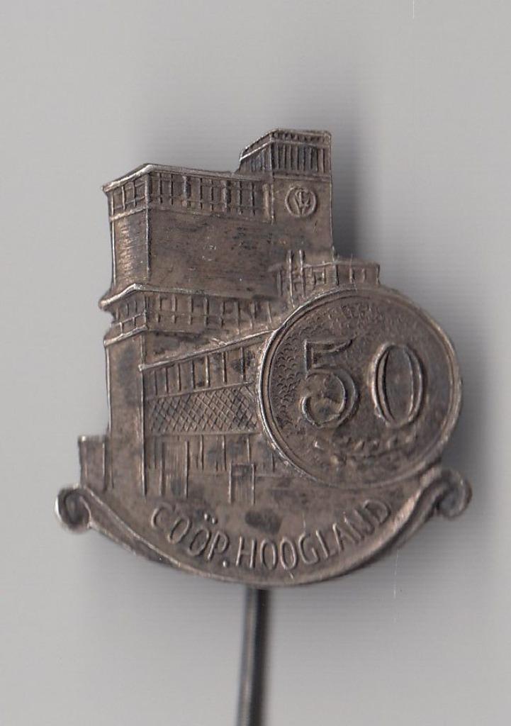 Coöp Hoogland speldje, Verzamelen, Speldjes, Pins en Buttons, Gebruikt, Speldje of Pin, Overige onderwerpen, Ophalen of Verzenden