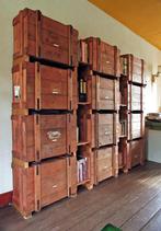 Archiefkast van 12 ‘antieke’ houten verhuiskisten, Ophalen