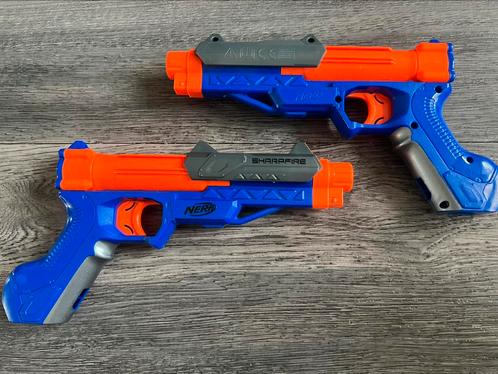 2x NERF N-Strike SharpFire Delta-blaster, Kinderen en Baby's, Speelgoed | Buiten | Actiespeelgoed, Gebruikt, Ophalen of Verzenden