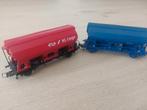 2 Roco NS zelflosserwagens van de Nederlandse Spoorwegen, Hobby en Vrije tijd, Modeltreinen | H0, Wisselstroom, Wagon, Ophalen of Verzenden
