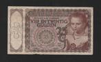 25,00 Gulden Bankbiljet 8 october 1943 Laag Nummer ZF, Postzegels en Munten, Bankbiljetten | Nederland, Ophalen of Verzenden, 25 gulden