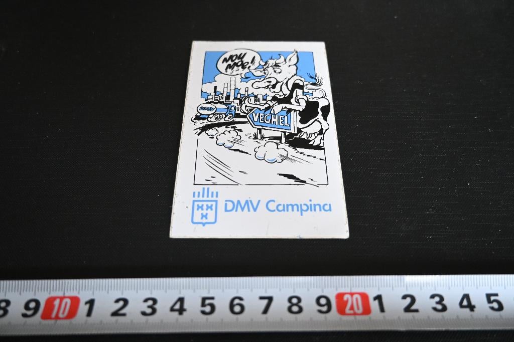 sticker Veghel strip CAMPINA DMV   koe melk, Ophalen, Zo goed als nieuw