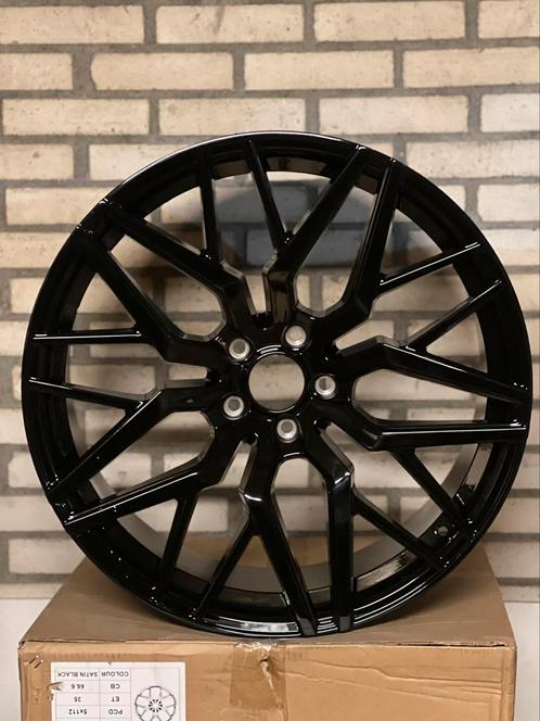 22 inch 5x120 hoogglans zwart velgen BMW X5 X6  Range Rover, Auto-onderdelen, Banden en Velgen, Velg(en), Zomerbanden, Overige maten
