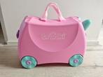 Roze Trunki kinderkoffer met wieltjes, Sieraden, Tassen en Uiterlijk, Koffers, Wieltjes, Hard kunststof, Minder dan 50 cm, Ophalen of Verzenden