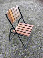 4 bistro stoeltjes, brocante, retro, Ophalen, Gebruikt, Overige materialen, Inklapbaar