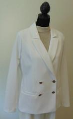 Witte travel blazer Studio Anneloes Maat L, Studio Anneloes, Wit, Maat 42/44 (L), Nieuw