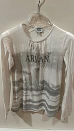 Armani junior 8 jaar 130 cm lange mouw shirt met zeehond, Meisje, Gebruikt, Ophalen of Verzenden, Shirt of Longsleeve