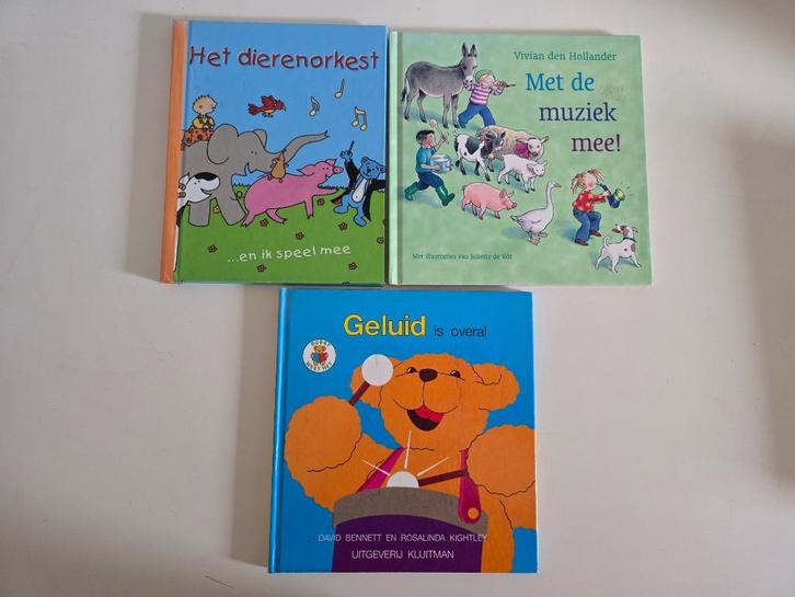 3 Muziekprentenboeken Samen voor € 6,00, Boeken, Kinderboeken | Kleuters, Zo goed als nieuw, Ophalen of Verzenden