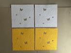 Setje 4 luxe geembosde oplegkaartjes (vlinder), Ophalen of Verzenden, Nieuw, Overige thema's, Overige typen