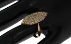 Prinsessen ring 36 diamanten luxe 14k gouden vintage dames