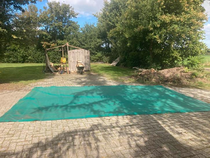 Dekkleed / Afdekzeil 4x6m - Zware Kwaliteit, Tuin en Terras, Vijvers, Zo goed als nieuw, Ophalen of Verzenden