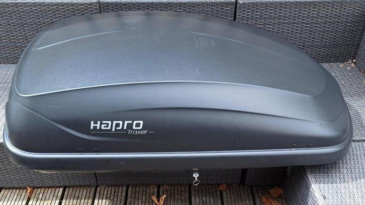 Dakkoffer Hapro Traxer 4.6 Antraciet, Auto diversen, Dakkoffers, Gebruikt, Ophalen
