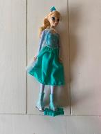 Disney Frozen schaatsende Elsa pop, Ophalen of Verzenden, Gebruikt, Barbie