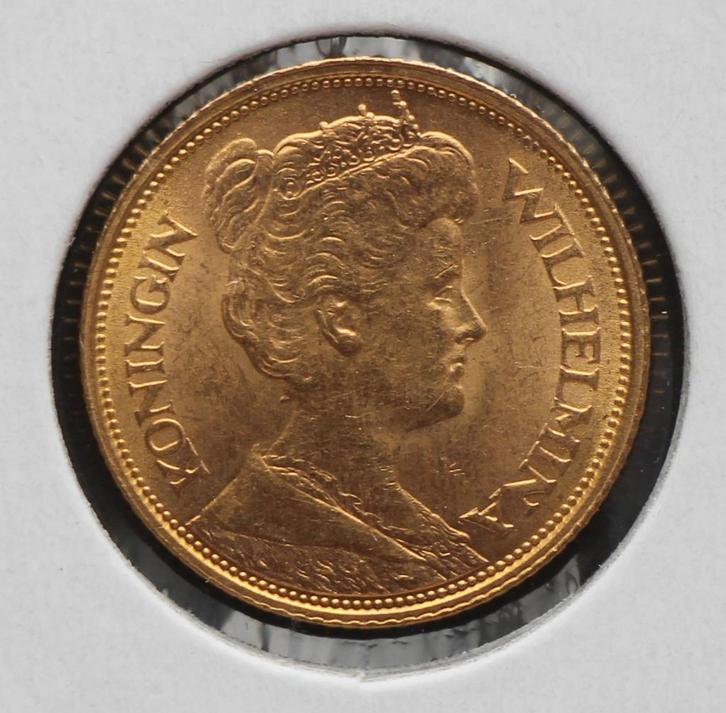 Mooi gouden vijfje - 5 gulden 1912 Wilhelmina, Postzegels en Munten, Munten | Nederland, Losse munt, 5 gulden, Koningin Wilhelmina