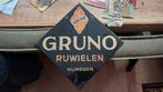 Reclamebord Gruno rijwielen Nijmegen, Verzamelen, Merken en Reclamevoorwerpen, Ophalen of Verzenden, Reclamebord