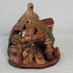 Kerststal kaaarsenhouder terracotta Peruaans aardewerk, Diversen, Kerst, Ophalen of Verzenden, Zo goed als nieuw