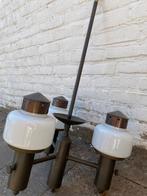 Koperen plafondlamp / imitatie gaslamp., Huis en Inrichting, Ophalen, Zo goed als nieuw, Metaal, 50 tot 75 cm