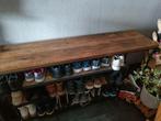 Mooie sidetable met ijzer., Ophalen, 100 tot 150 cm, Zo goed als nieuw, 25 tot 50 cm