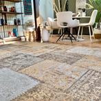 Patchwork de luxe - taupe  xl vloerkleed - fotoshoot, Ophalen, 200 cm of meer, Zo goed als nieuw, 200 cm of meer