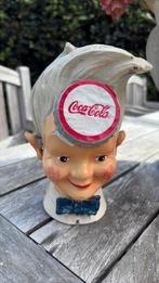 Coca Cola vintage spaarpot, Verzamelen, Spaarpotten, Ophalen, Gebruikt, Metaal of Blik, Overige thema's