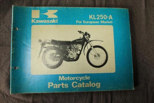 Kawasaki KL250-A 1978 motorcycle parts catalogue KL 250 A, Motoren, Handleidingen en Instructieboekjes, Kawasaki, Ophalen of Verzenden