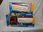 Bruder MAN power Fuel tankwagen met aanhanger met dozen, Ophalen, Zo goed als nieuw