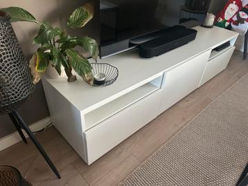 Witte Besta TV Meubel van IKEA - afbeelding 2