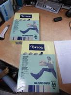 2 Lyreco geel gekleurd printpapier A4 80gram laser inktjet, Diversen, Nieuw, Ophalen