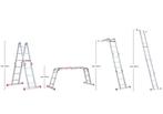Altrex vouwladder Varitrex Plus 4x3 trap bouwsteiger, Ophalen, Trap, Zo goed als nieuw, Opvouwbaar of Inschuifbaar