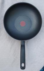 Wokpan Tefal Hard Titanium 28cm, Huis en Inrichting, Ophalen of Verzenden, Gebruikt, Wok