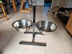 Hoge honden voerbakken, Dieren en Toebehoren, Hondenvoerbakken en Drinkbakken, Ophalen of Verzenden, Verstelbaar, Gebruikt