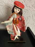 Aziatisch oud Geisha popje 21 cm, Verzamelen, Ophalen of Verzenden, Gebruikt, Pop