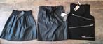 2 nieuwe lederlook rokjes en leuk topje maat m, Maat 38/40 (M), Zwart, Nieuw, Ophalen of Verzenden