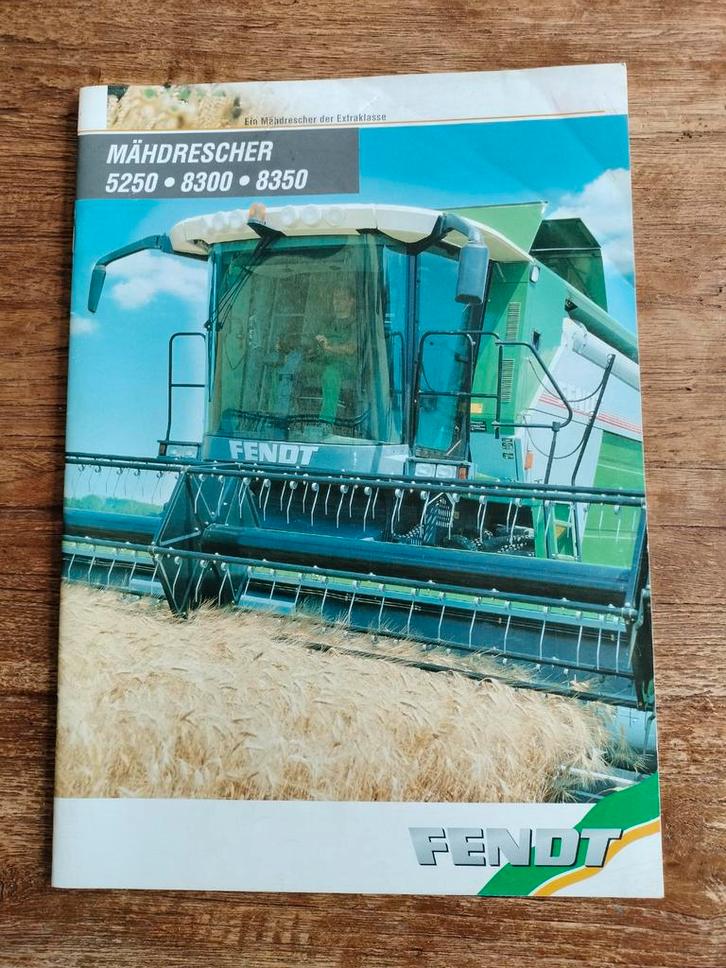 Fendt Maaidorser folder Catalogus 5250, 8300, 8350, Boeken, Catalogussen en Folders, Gelezen, Catalogus, Ophalen of Verzenden